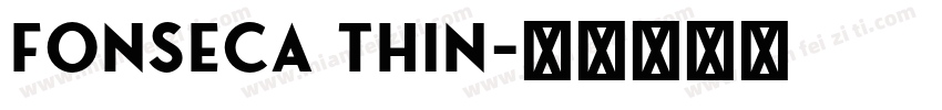 Fonseca Thin字体转换